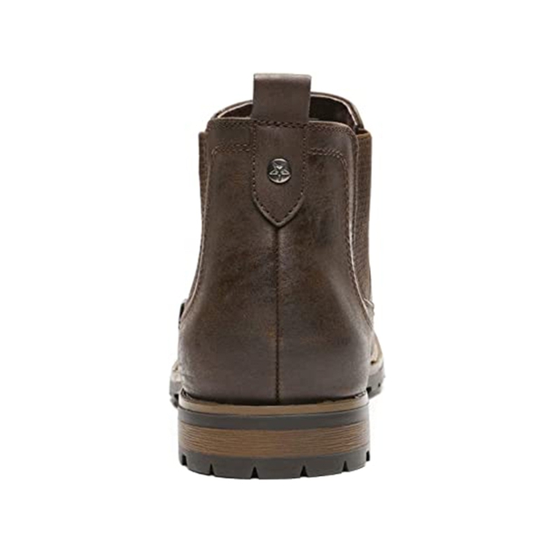 Men's Timeless Chelsea Ankle Boots - DARK BROWN - 3